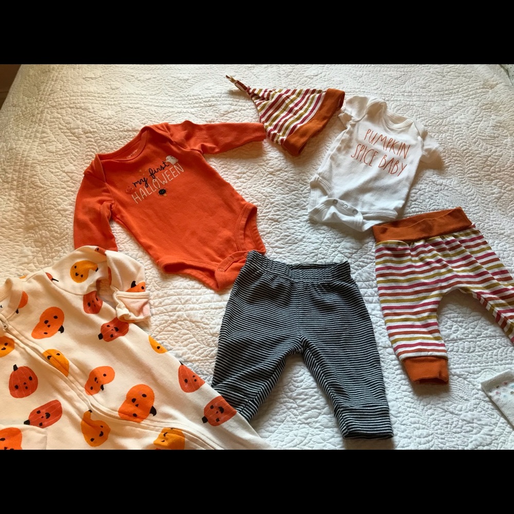 Lot of 3 baby fall outfits 0-6 months - Picture 2 of 7